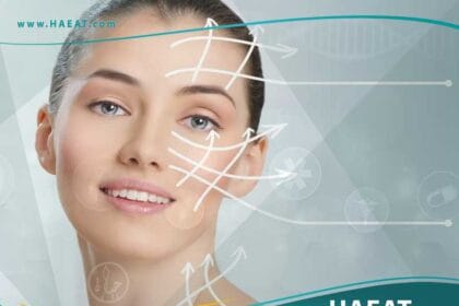 تجميل الوجه بالخيوط الذهبية