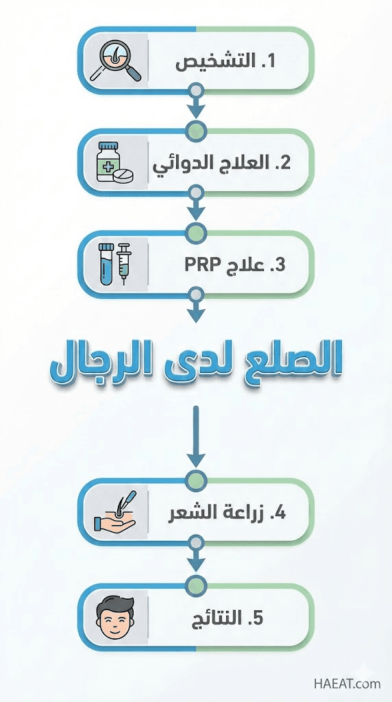 الصلع لدى الرجال، أسبابه وعلاجه | 7 أسباب لتساقط الشعر 22 image 15
