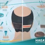 الفرق بين زراعة الشعر بتقنية DHI وتقنية البيركوتان