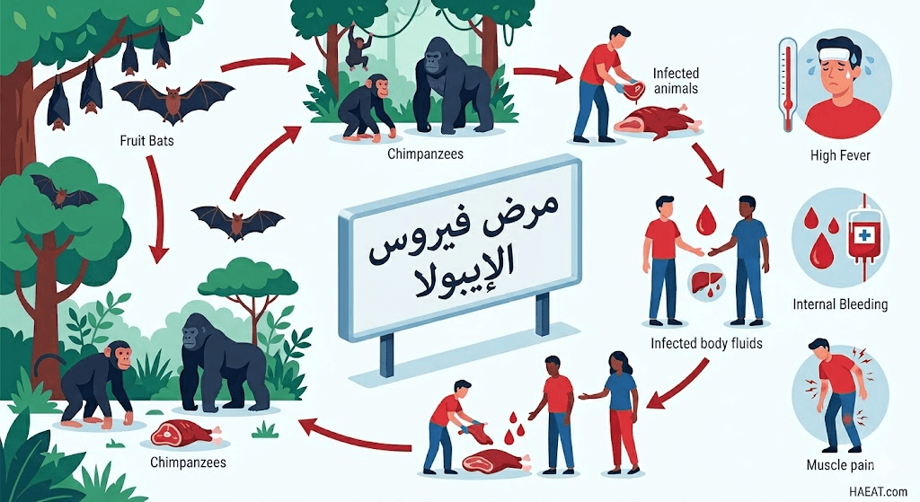 مرض فيروس الإيبولا | 7 حقائق عن الأعراض، الأسباب، والعلاج 21 image 182