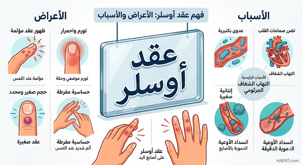 عقد أوسلر | 7 معلومات عن التشخيص، الوقاية، والمضاعفات 21 image 418